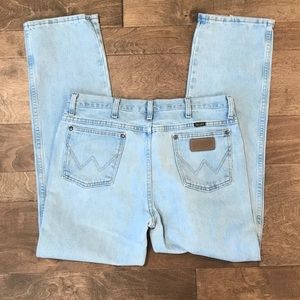 mens light blue wrangler jeans for Sale 